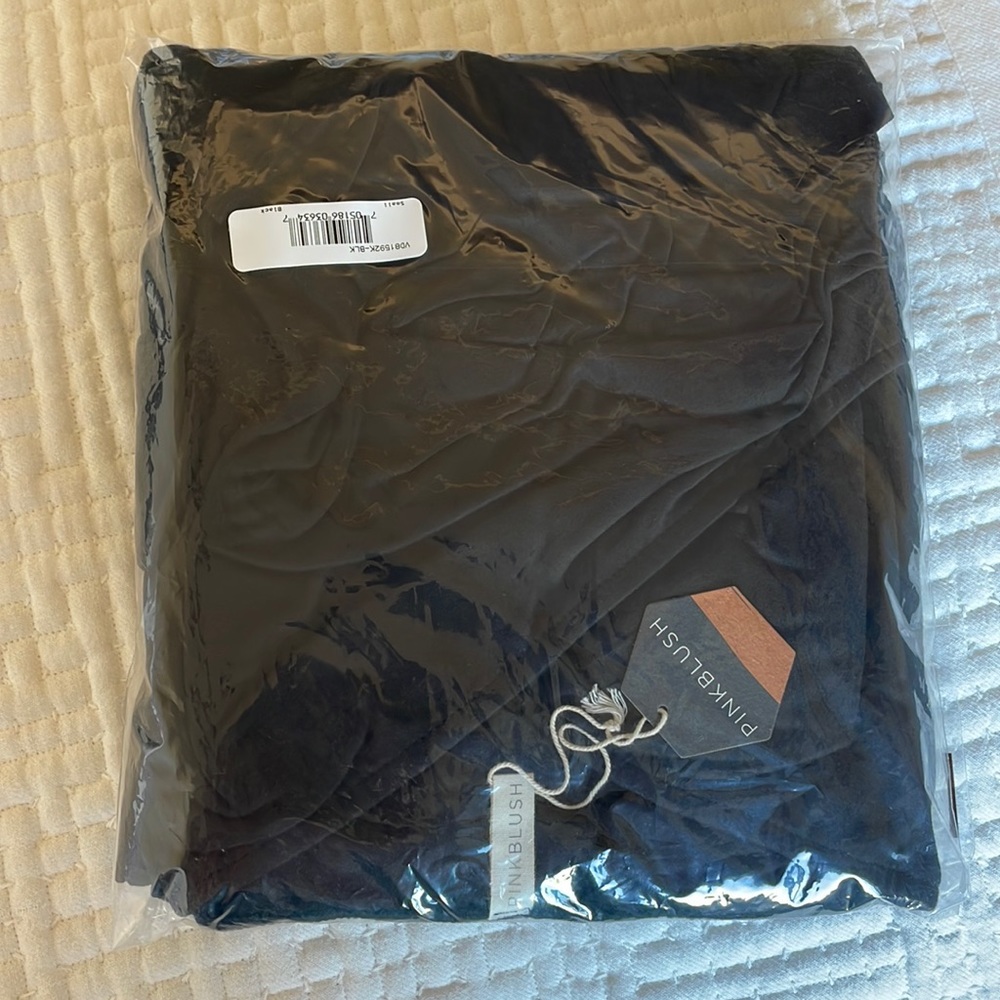 BRAND NEW PinkBlush Black Off Shoulder Wrap Maternity Photoshoot Gown/Dress